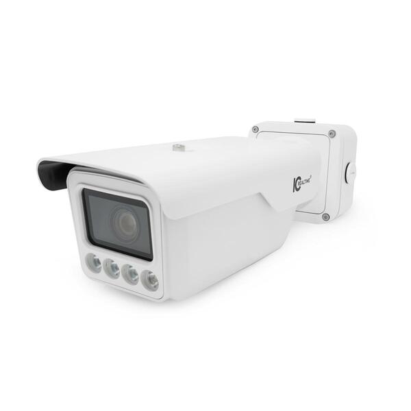 4MP IP I/O FS BULLET ANPR CAMERA. 196 FT ADJUSTABLE IR / WARM LED. 65FT PLATE CAPTURE DISTANCE, MAX